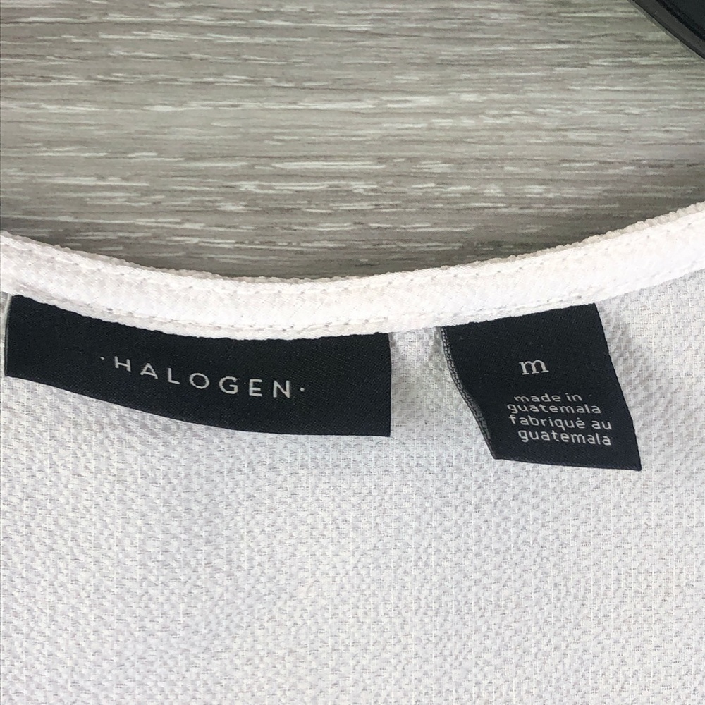 Halogen White Ruffle Front Top - Picture 4 of 6
